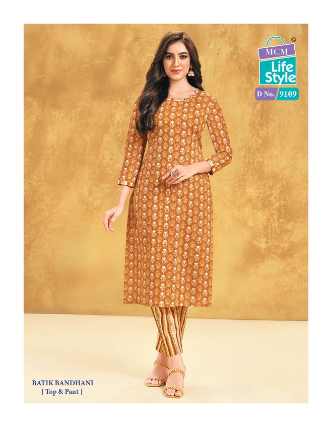 Priyatama Bandhej Vol 1 By Mcm Printed Cotton Kurti With Bottom Wholesale Price In Surat